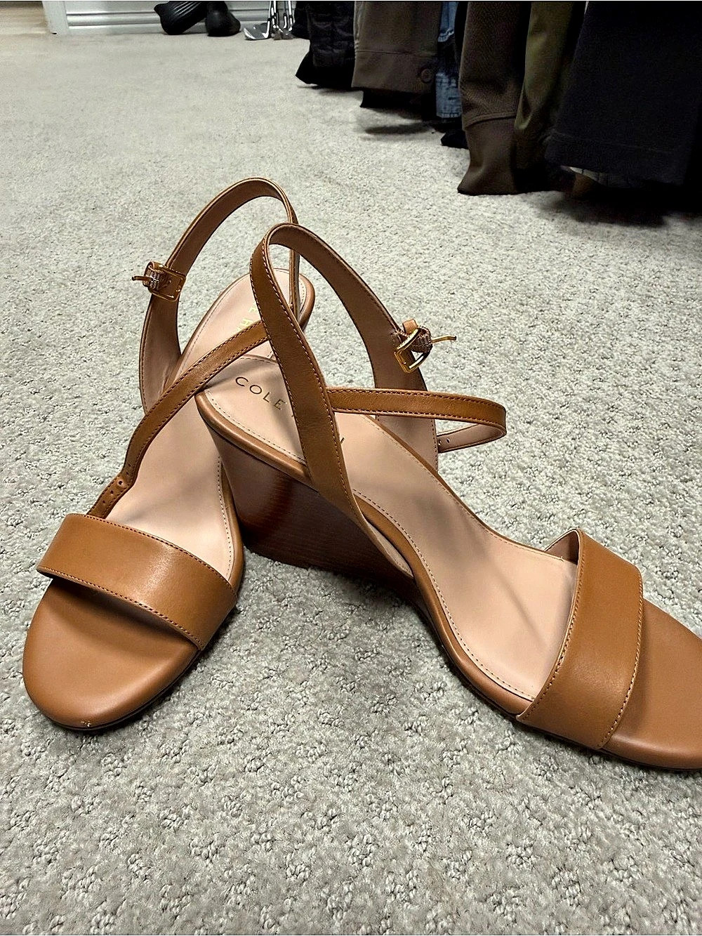 Cole Haan Brown Wedge Sandals Like New